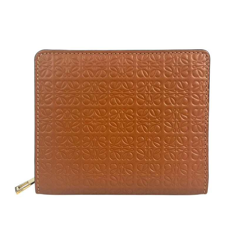 Loewe リピート コンパクトウォレット 二つ折り財布 - ブラウン