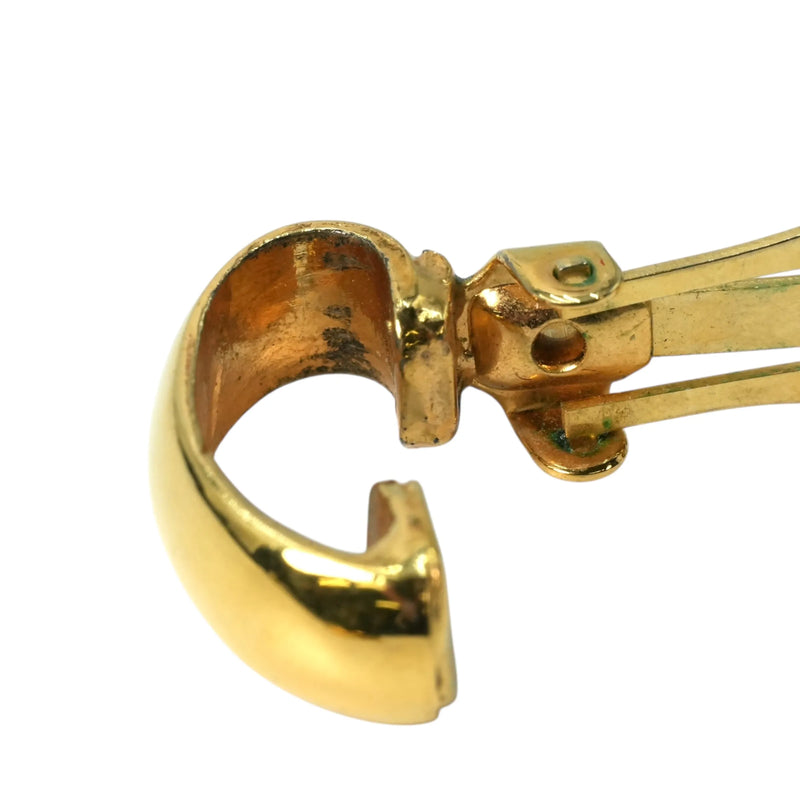 CELINE Circle Logo Earrings - GP 