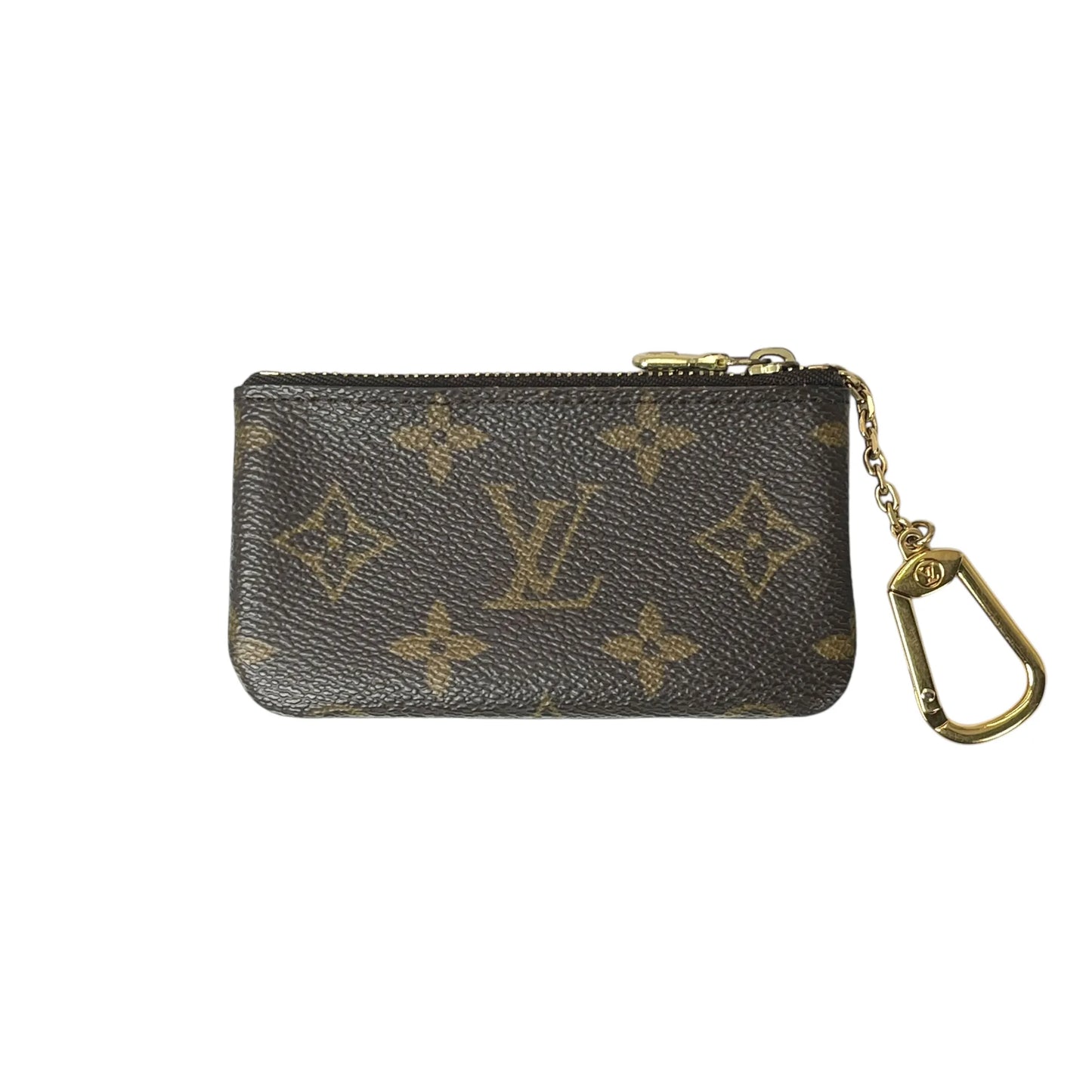 LOUIS VUITTON Monogram Pochette Cle Key Case/Coin Case - Brown 