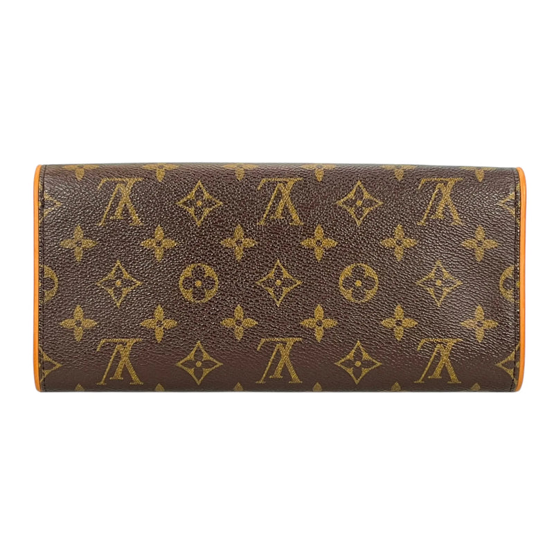 LOUIS VUITTON Pochette Twin GM Monogram Canvas Shoulder Bag - Brown 
