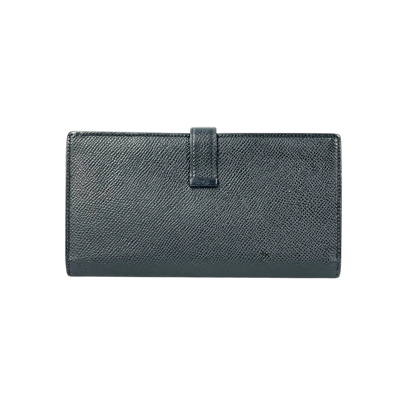 HERMES Bearn Souffle Epsom Leather Long Wallet (2014) - Black (R Stamp) 