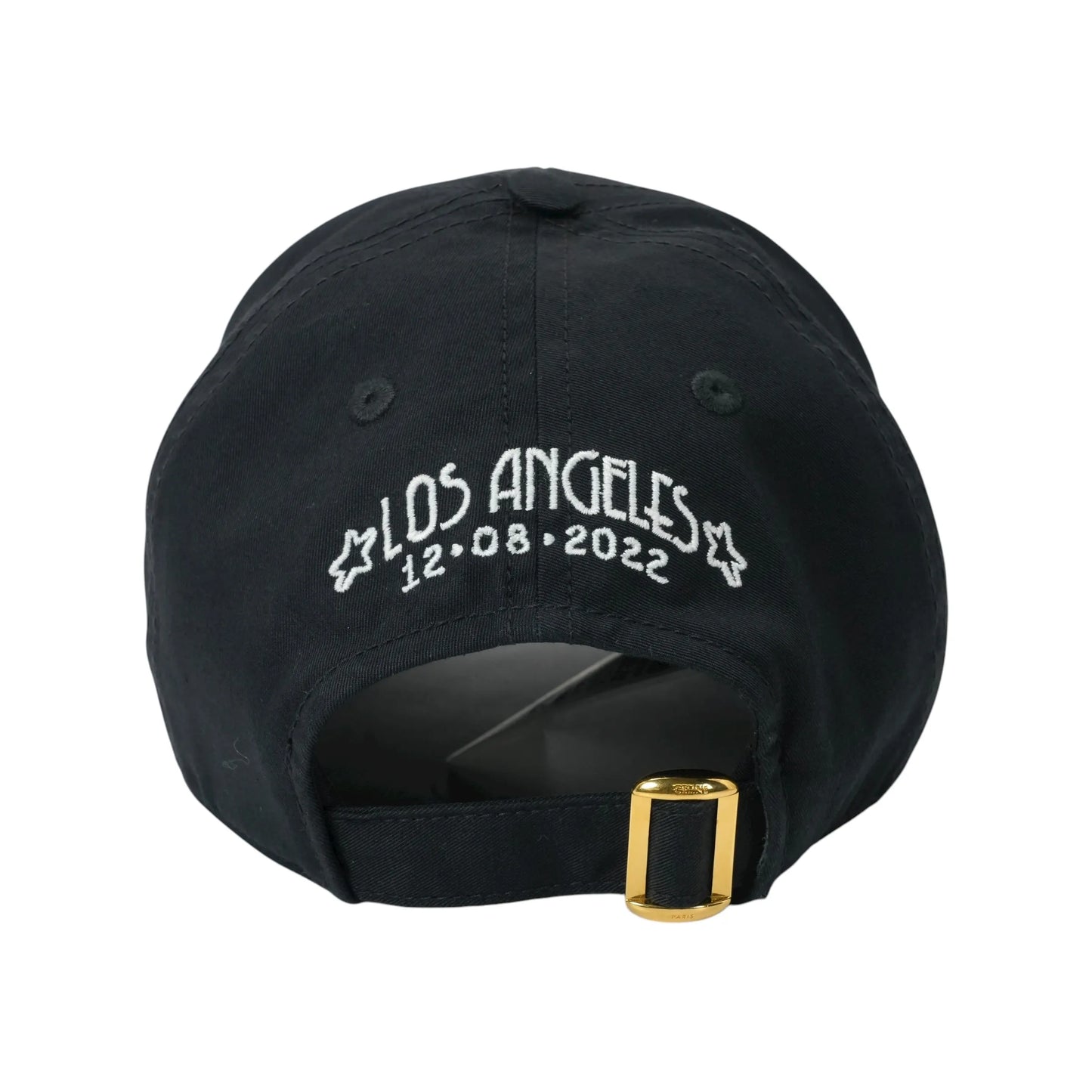 CELINE Wiltern Baseball Cap Cotton Hat - Black - 35896 