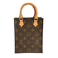 LOUIS VUITTON プティット サックプラ モノグラムキャンバス ハンドバッグ ショルダーバッグ - ダークブラウン