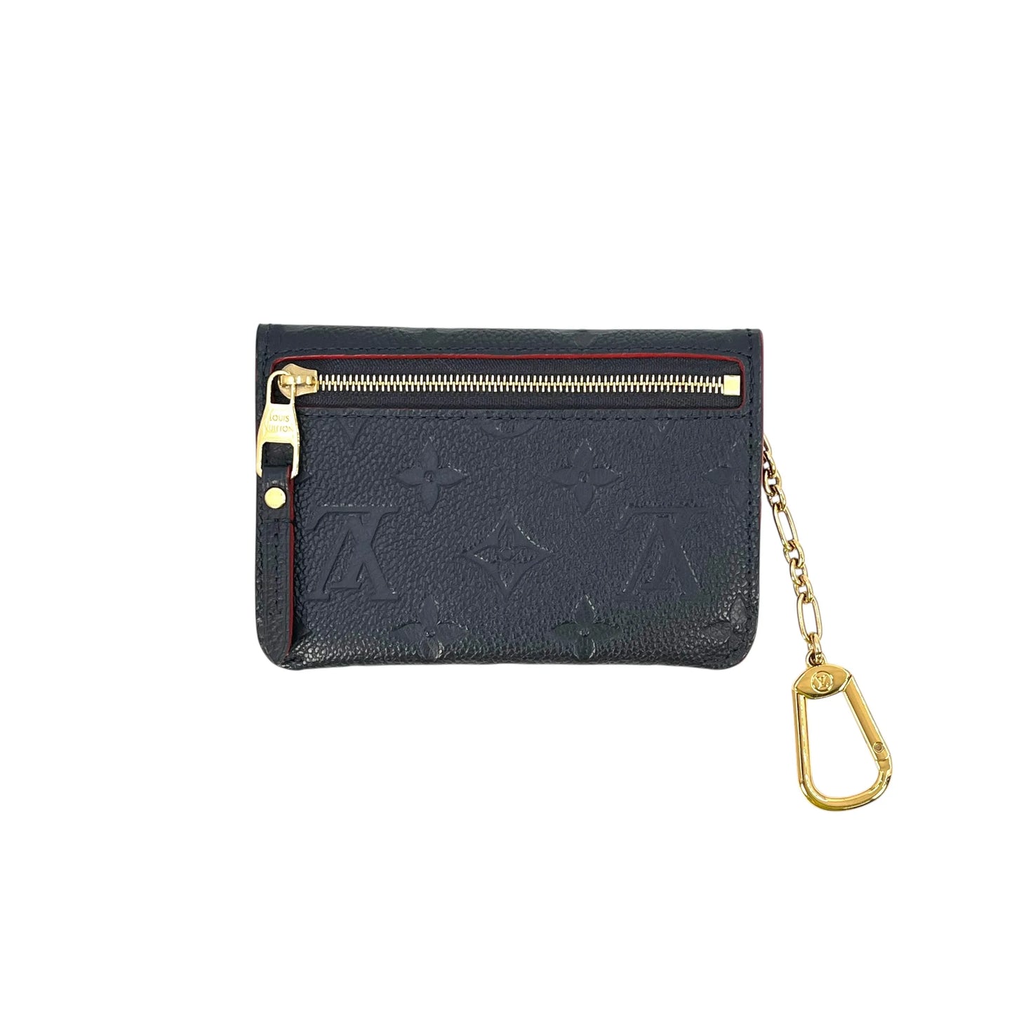 LOUIS VUITTON Pochette Clé Monogram Empreinte Key Case - Navy 