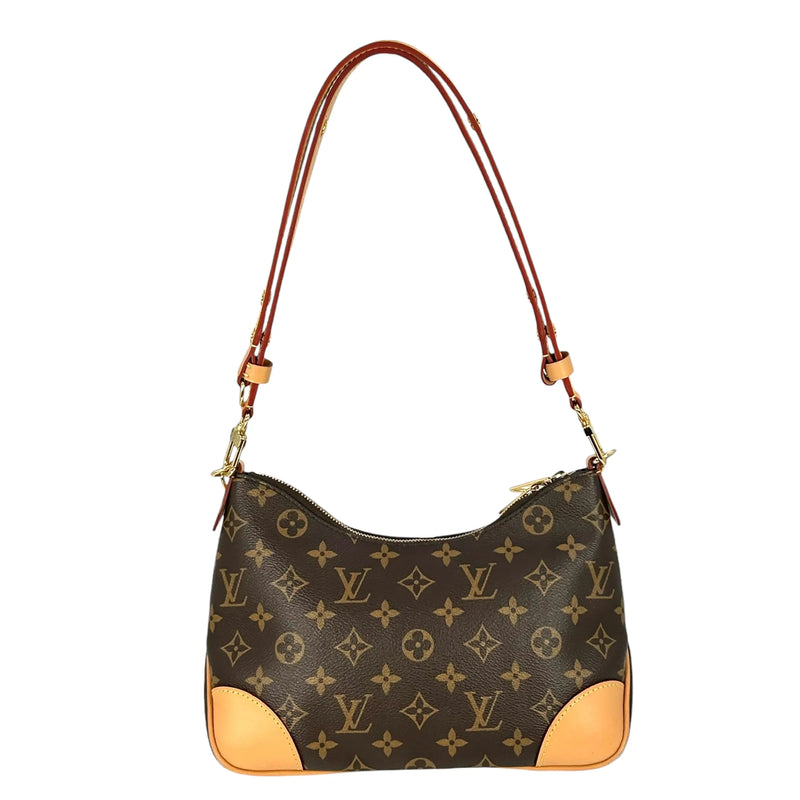 LOUIS VUITTON ナノ ブローニュ モノグラムキャンバス ショルダーバッグ - ブラウン