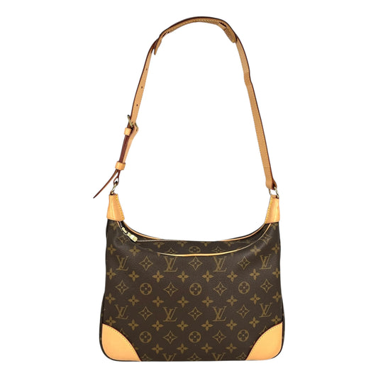 LOUIS VUITTON Boulogne Monogram Canvas Shoulder Bag - Brown 