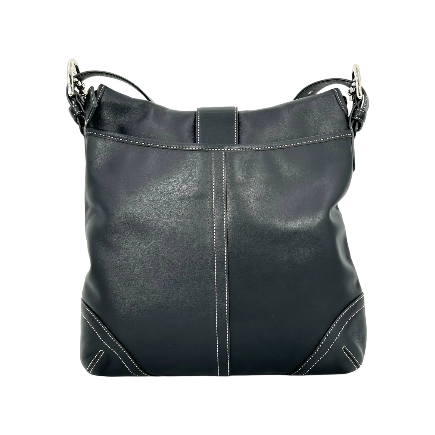 Coach Soho Crossbody Messenger Leather Shoulder Bag - Black 