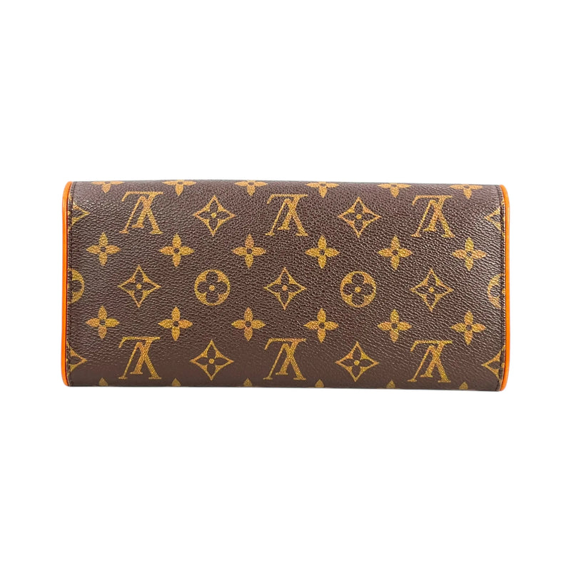 Louis Vuitton Monogram Pochette Twin GM Monogram Canvas Shoulder Bag - Brown 