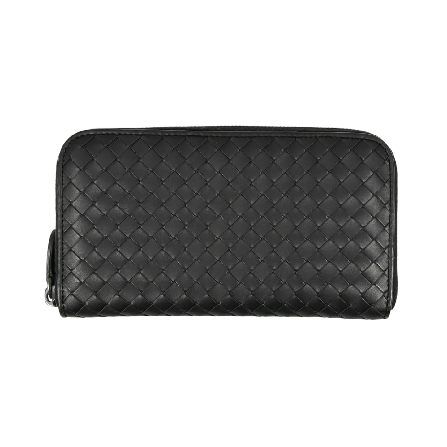 BOTTEGA VENETA Intrecciato Zip-Around Lambskin Long Wallet - Dark Brown 