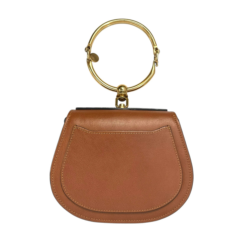 Chloé ナイル レザー ブレスレットバッグ ハンドバッグ ショルダーバッグ - ブラウン
