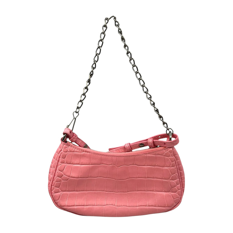 BALENCIAGA Le Cagole Leather Mini Handbag/Shoulder Bag - Pink 