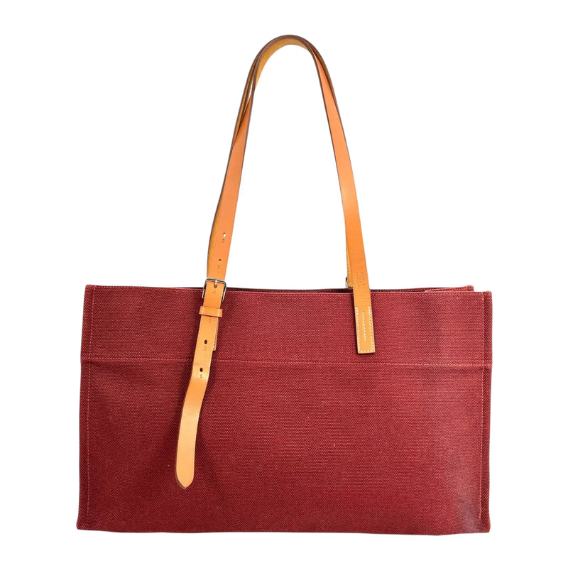 Hermès エトリヴィエール エラン キャンバス □O刻印（2011年製）トートバッグ - ボルドー