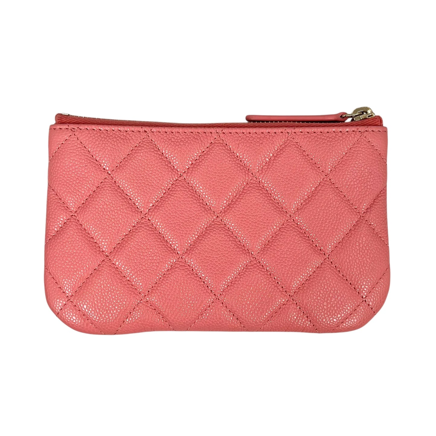 CHANEL Matelassé Caviar Skin Classic Mini Pouch - Pink
