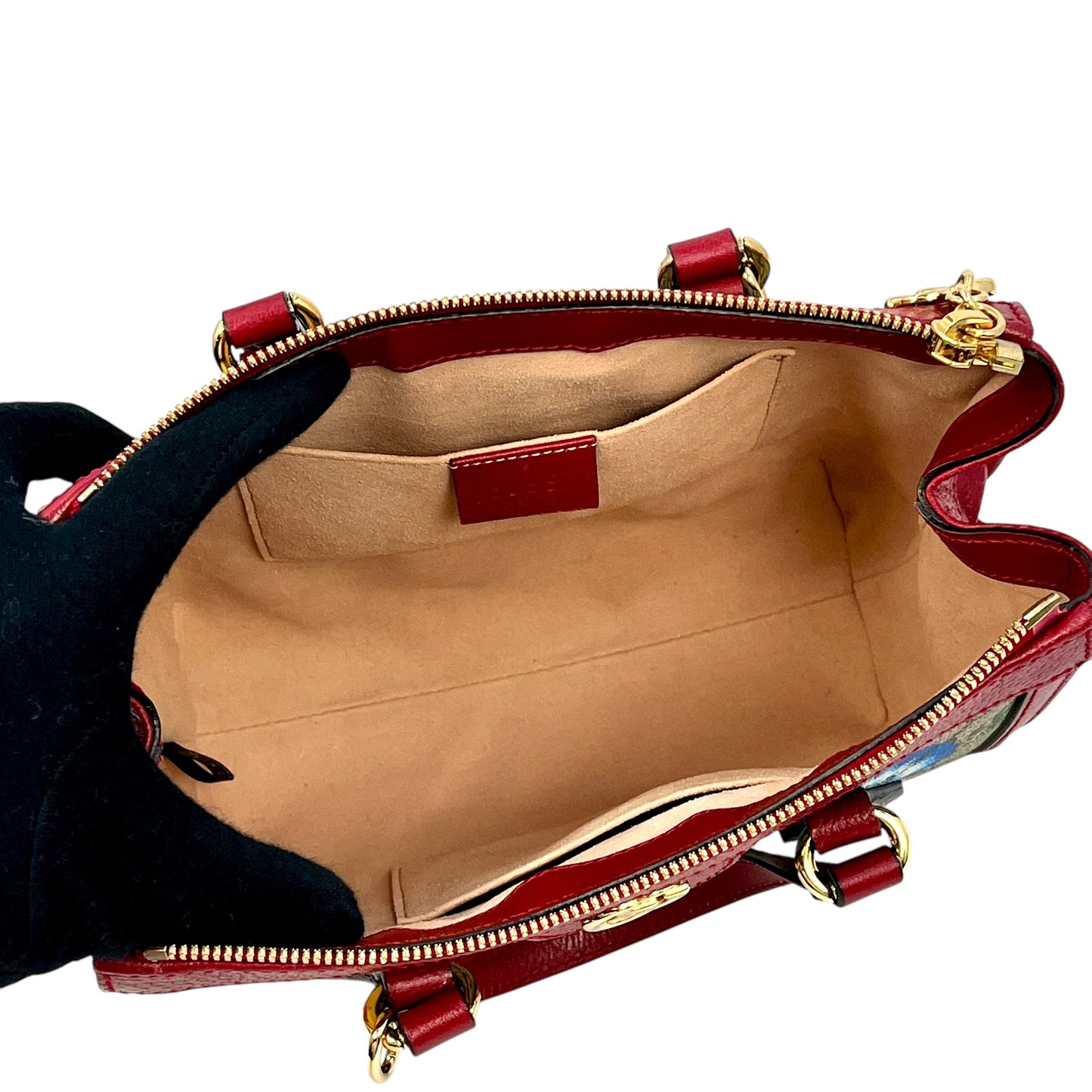 GUCCI Ophidia Handbag Shoulder Bag - Red 