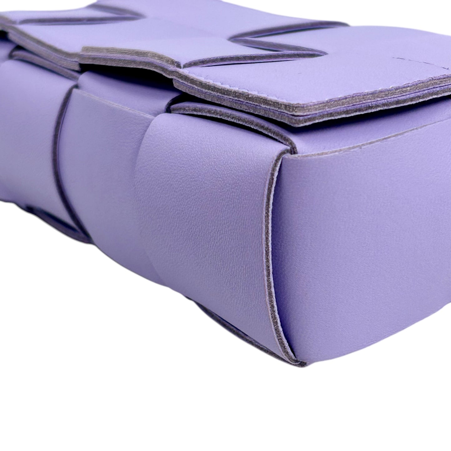 Bottega Veneta Maxi Intrecciato Cassette Mini Shoulder Bag - Purple 