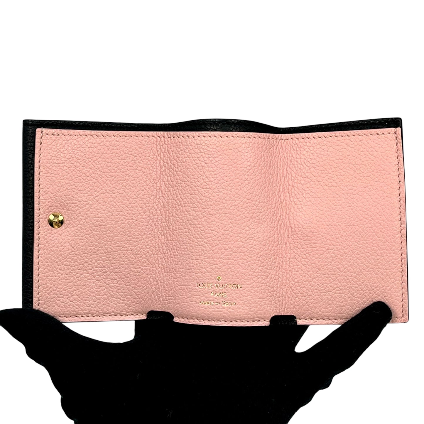 Louis Vuitton Portefeuille Rock Mini Tri-fold Compact Wallet - Beige x Black