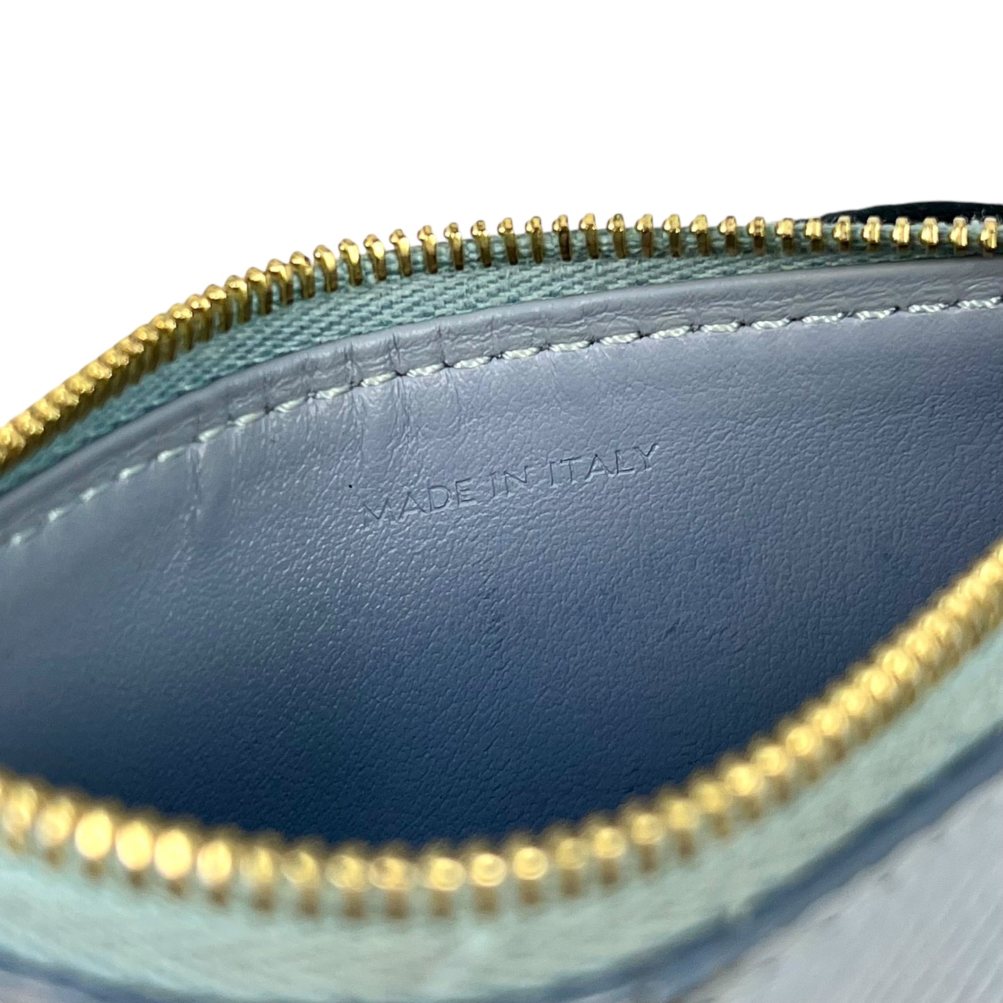 CELINE Zippered Card Case Compact Wallet - Blue 