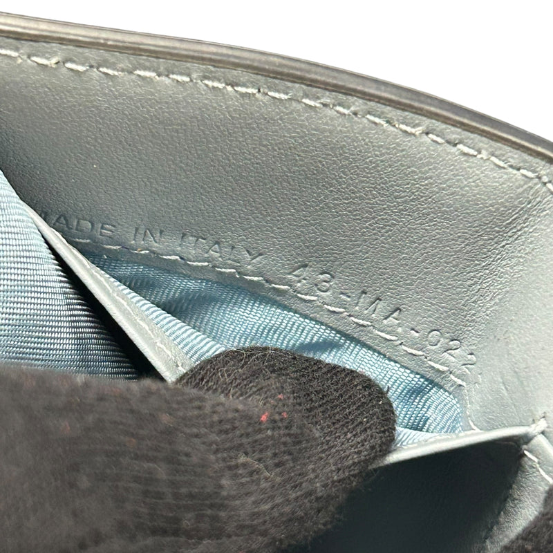 Dior Saddle Tri-fold Compact Wallet - Blue 