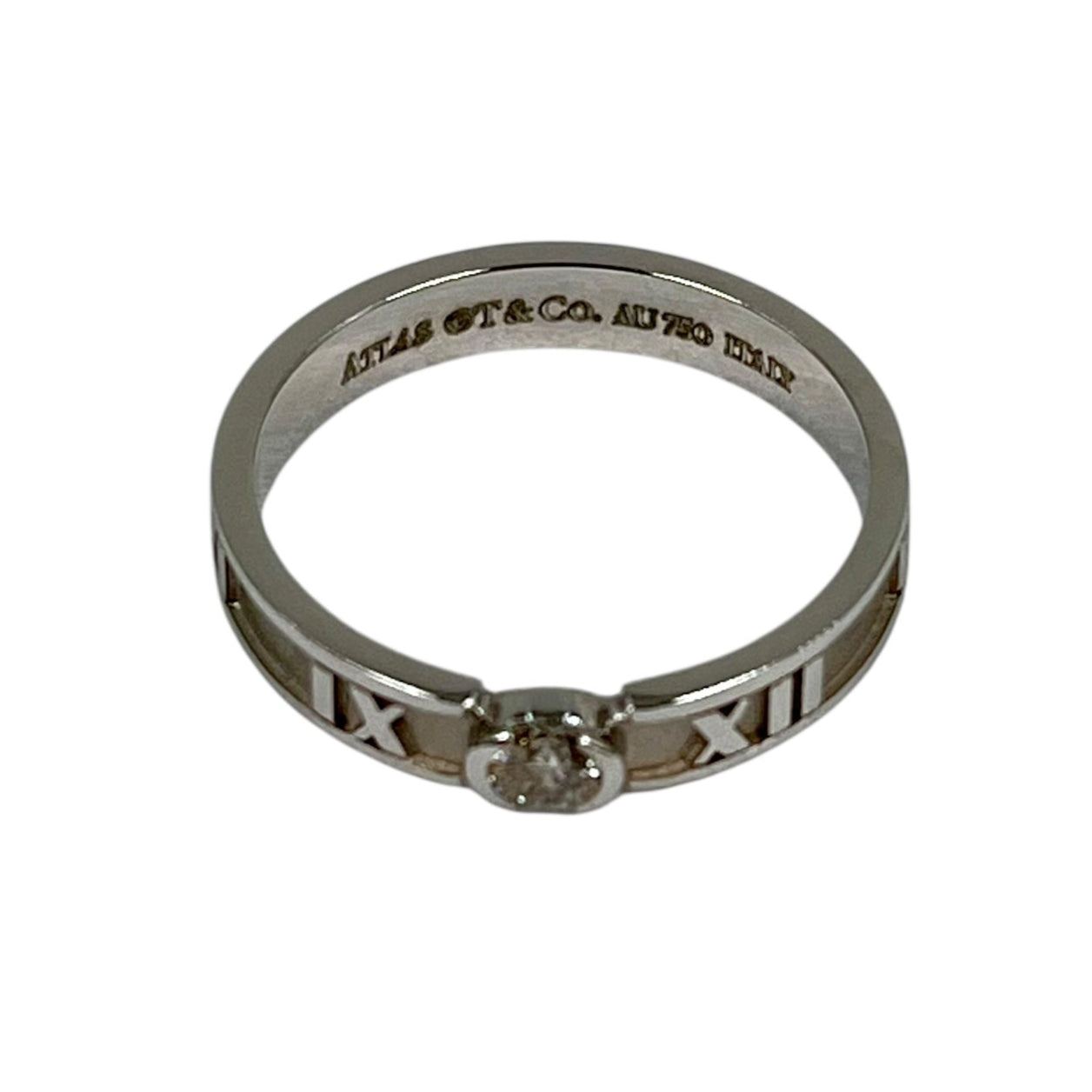 Tiffany & Co アトラス 1PD ダイヤモンド リング ジュエリー - 18KWG