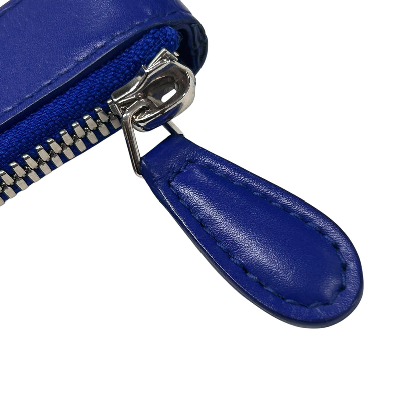 BALENCIAGA Canvas Clutch Bag - Cream and Blue 