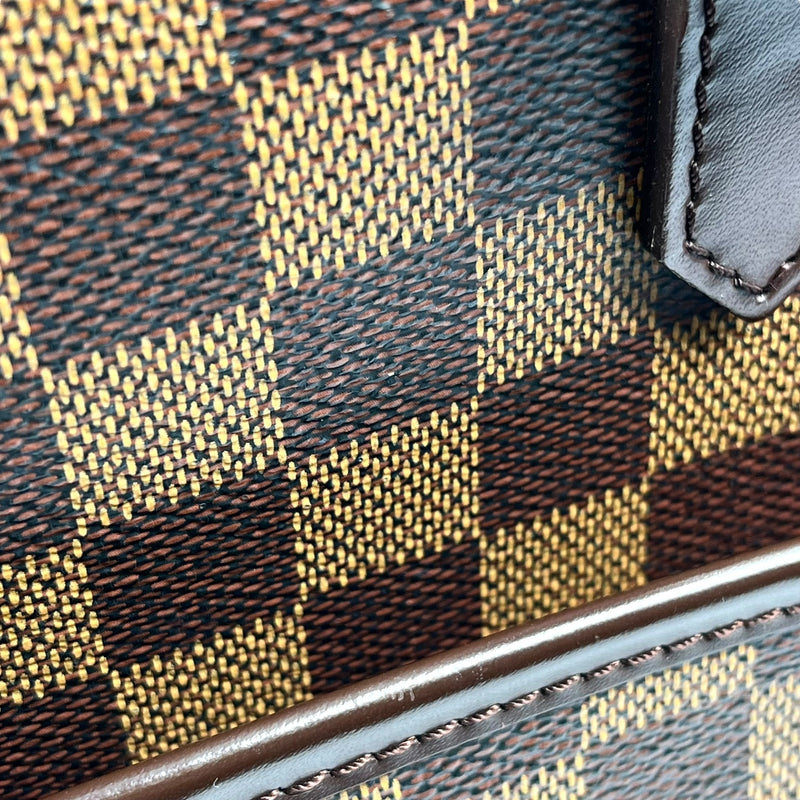 Louis Vuitton Damier Ebene Saria Horizontal Handbag - Dark Brown 