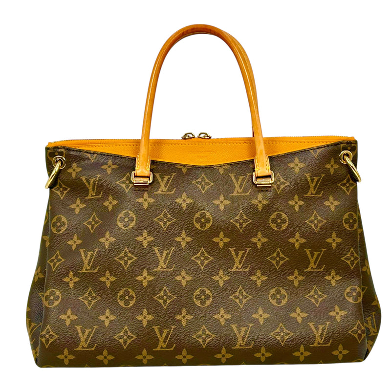 Louis Vuitton モノグラム キャンバス パラス サフラン ハンドバッグ トートバッグ - ブラウン
