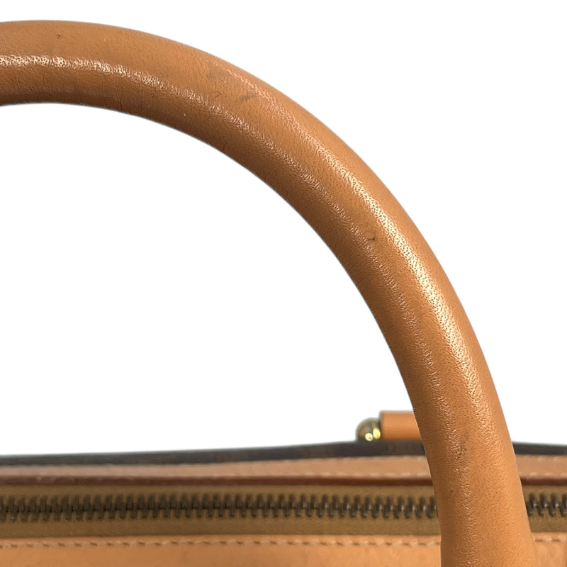 CELINE Macadam Boston Canvas Handbag - Brown 