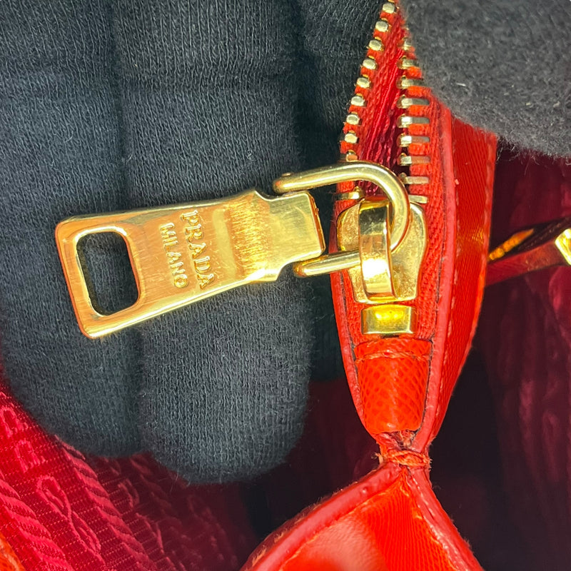 PRADA Galleria Saffiano Leather Handbag - Red 