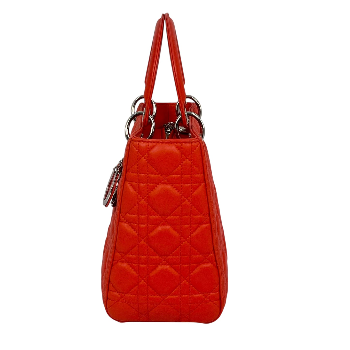 Dior Lady Dior Handbag Shoulder Bag - Orange 