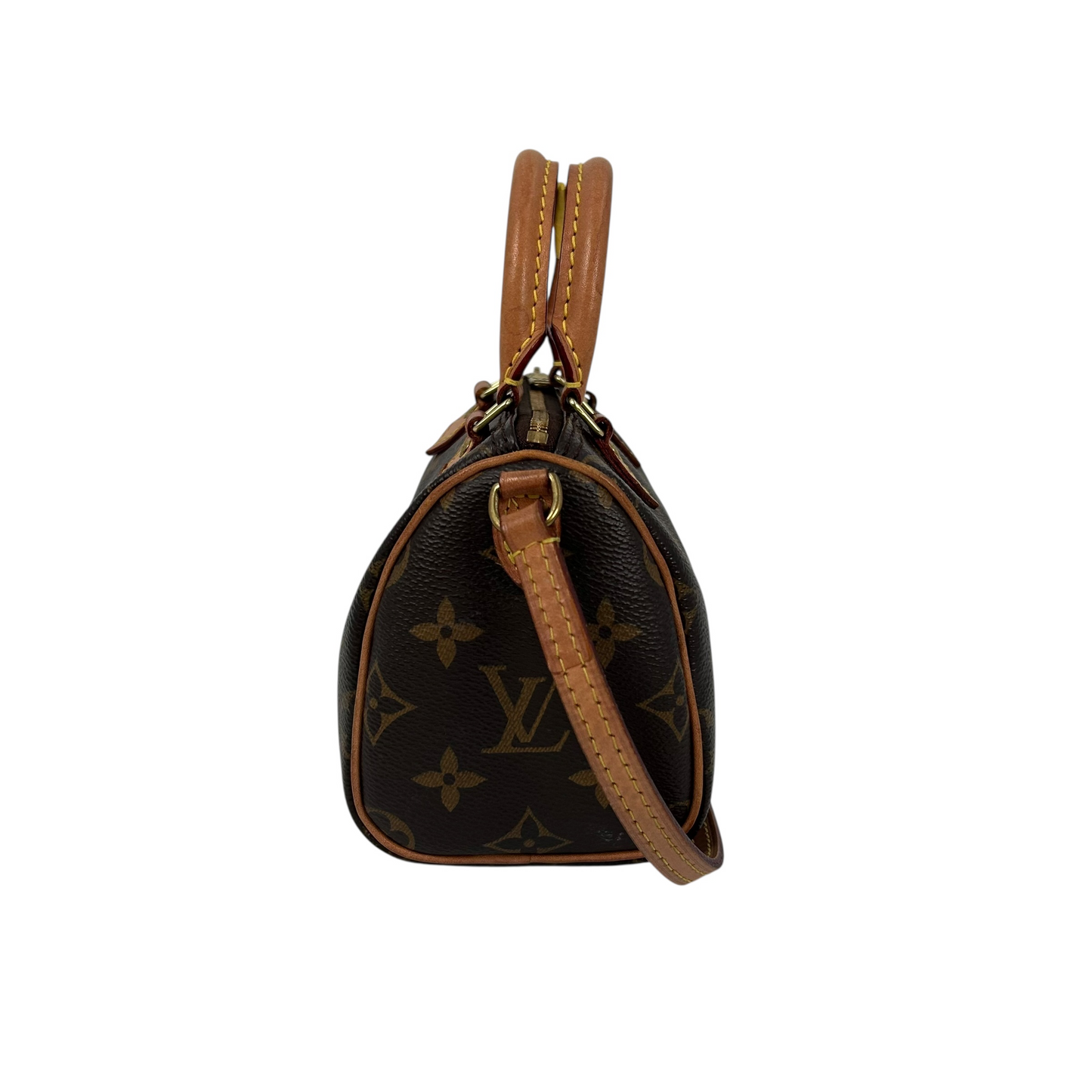 Louis Vuitton モノグラム キャンバス ナノ スピーディ ミニバッグ ショルダーバッグ - ブラウン