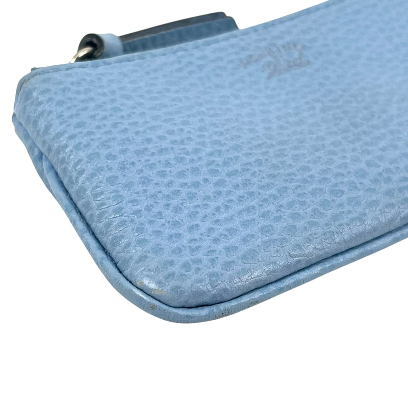 GUCCI Leather Coin Case and Key Case - Blue 