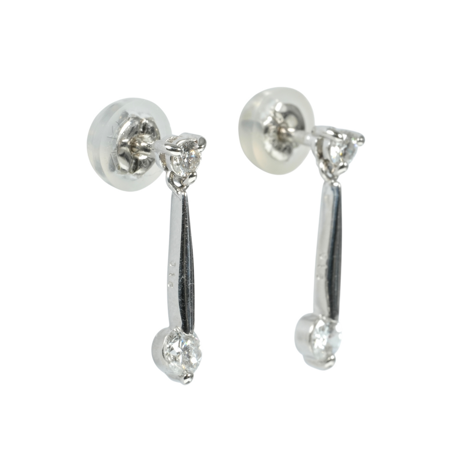 Diamond earrings - Pt900 