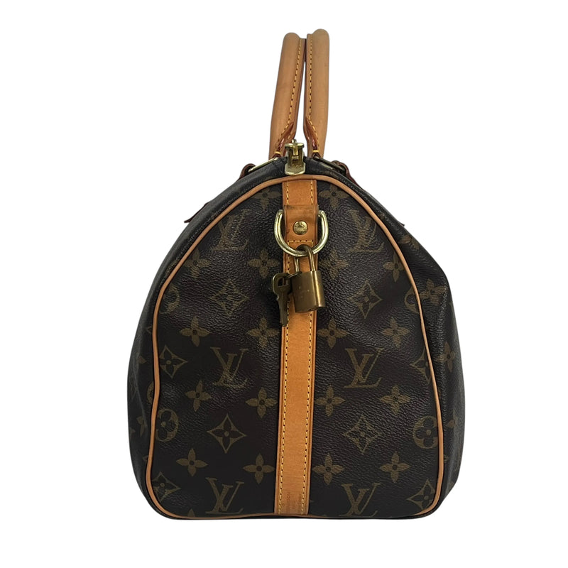 Louis Vuitton モノグラムキャンバス スピーディ 30 バンドリエール ハンドバッグ ショッピング - ブラウン