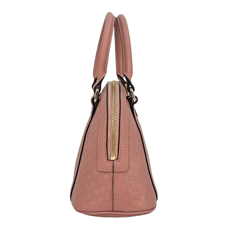 GUCCI Micro Guccissima Dome Handbag/Shoulder Bag - Pink 
