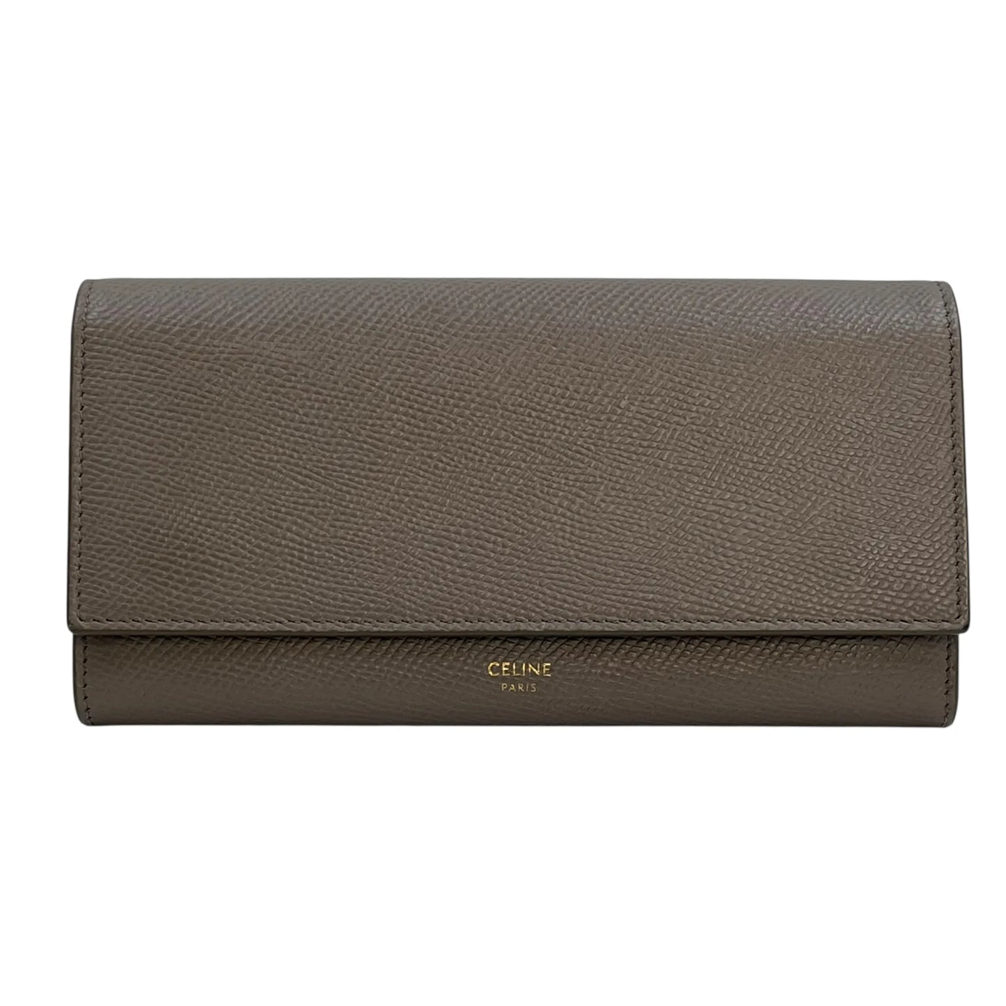 CELINE Large Flap Long Wallet - Gray 