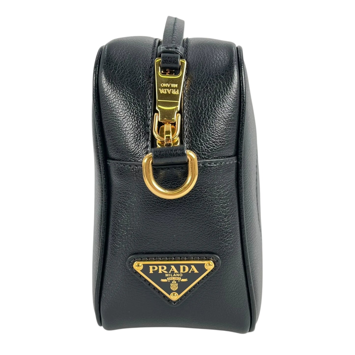 PRADA Saffiano Leather Shoulder Bag - Black 