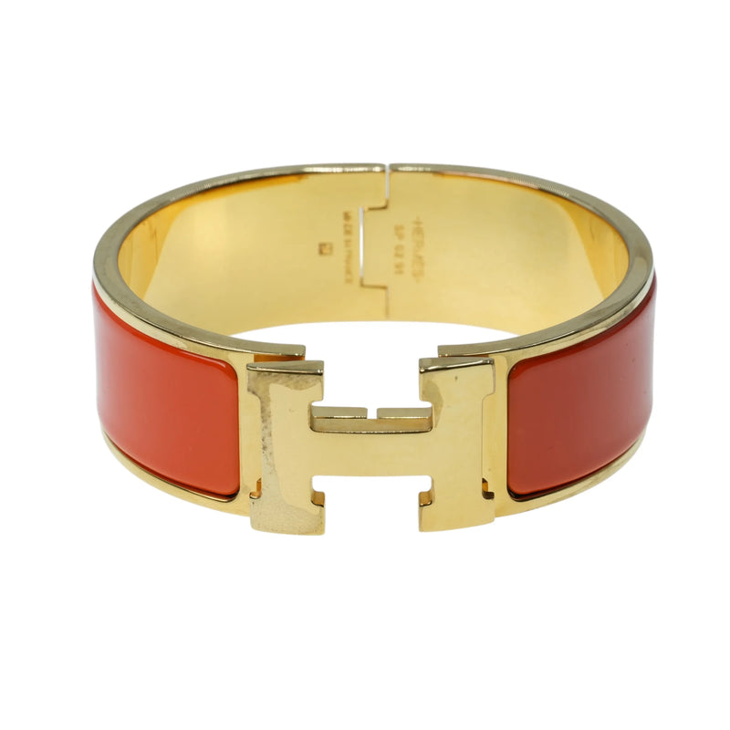 Hermès クリッククラックH エナメル GM ブレスレット アクセサリー - オレンジ