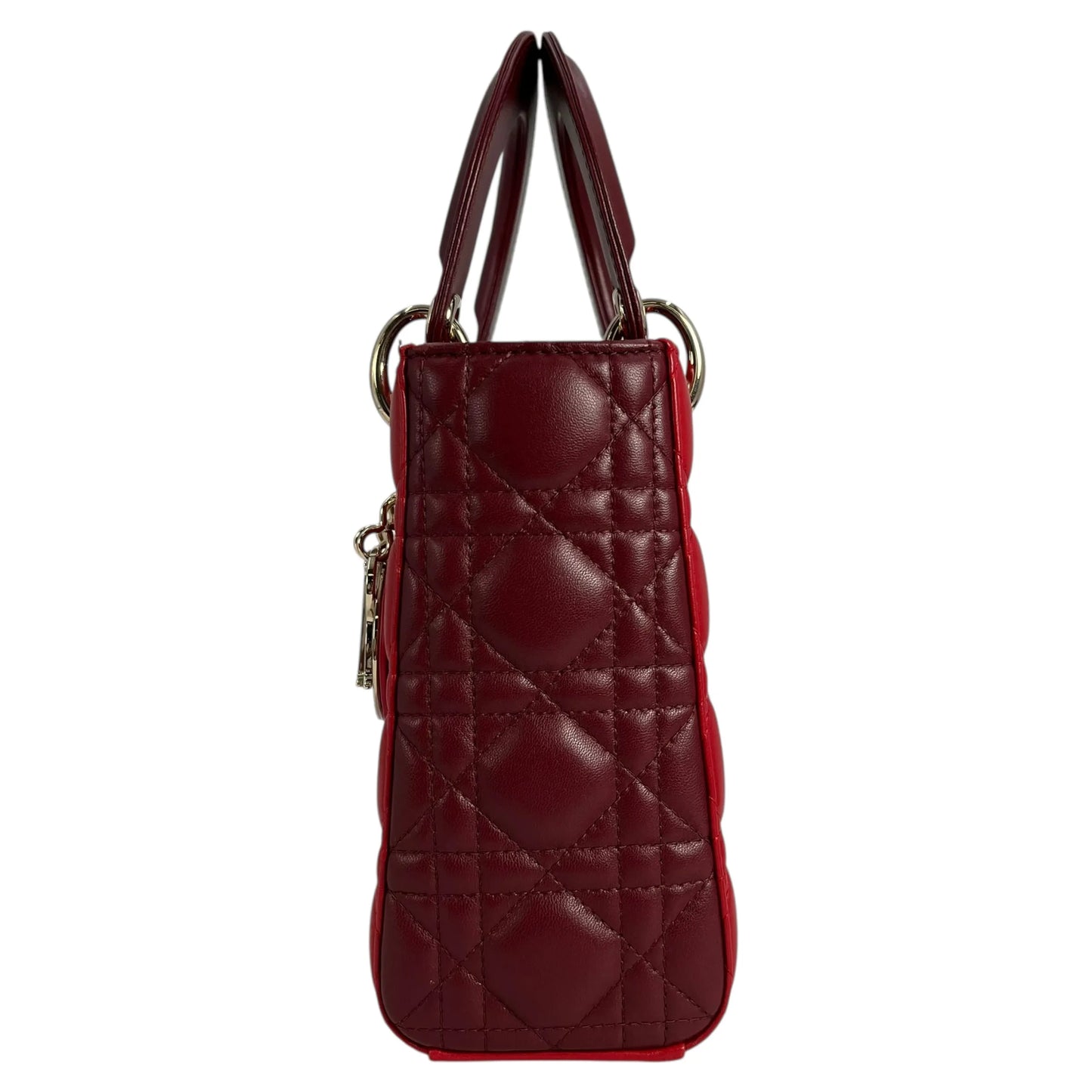 Dior Lady Dior Small Handbag - Red 