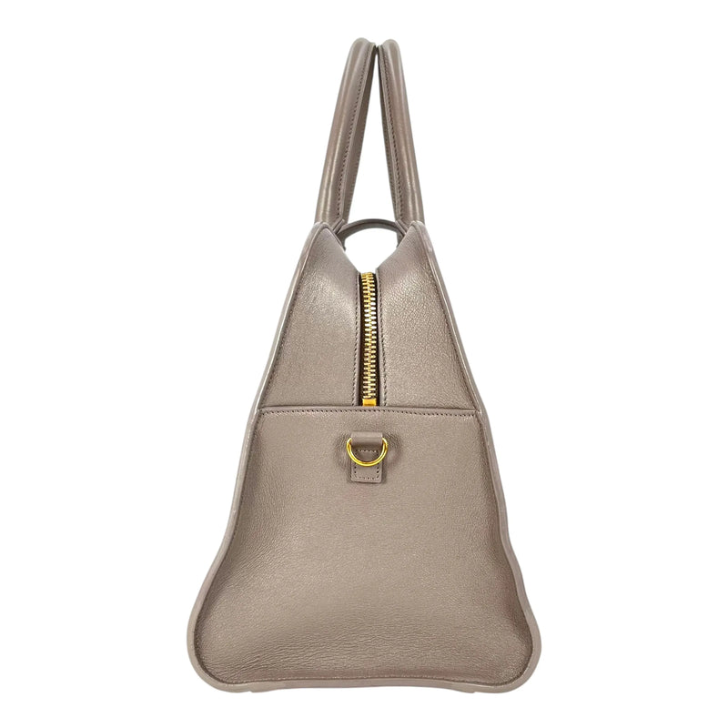 Saint Laurent カバス レザー ハンドバッグ - グレー