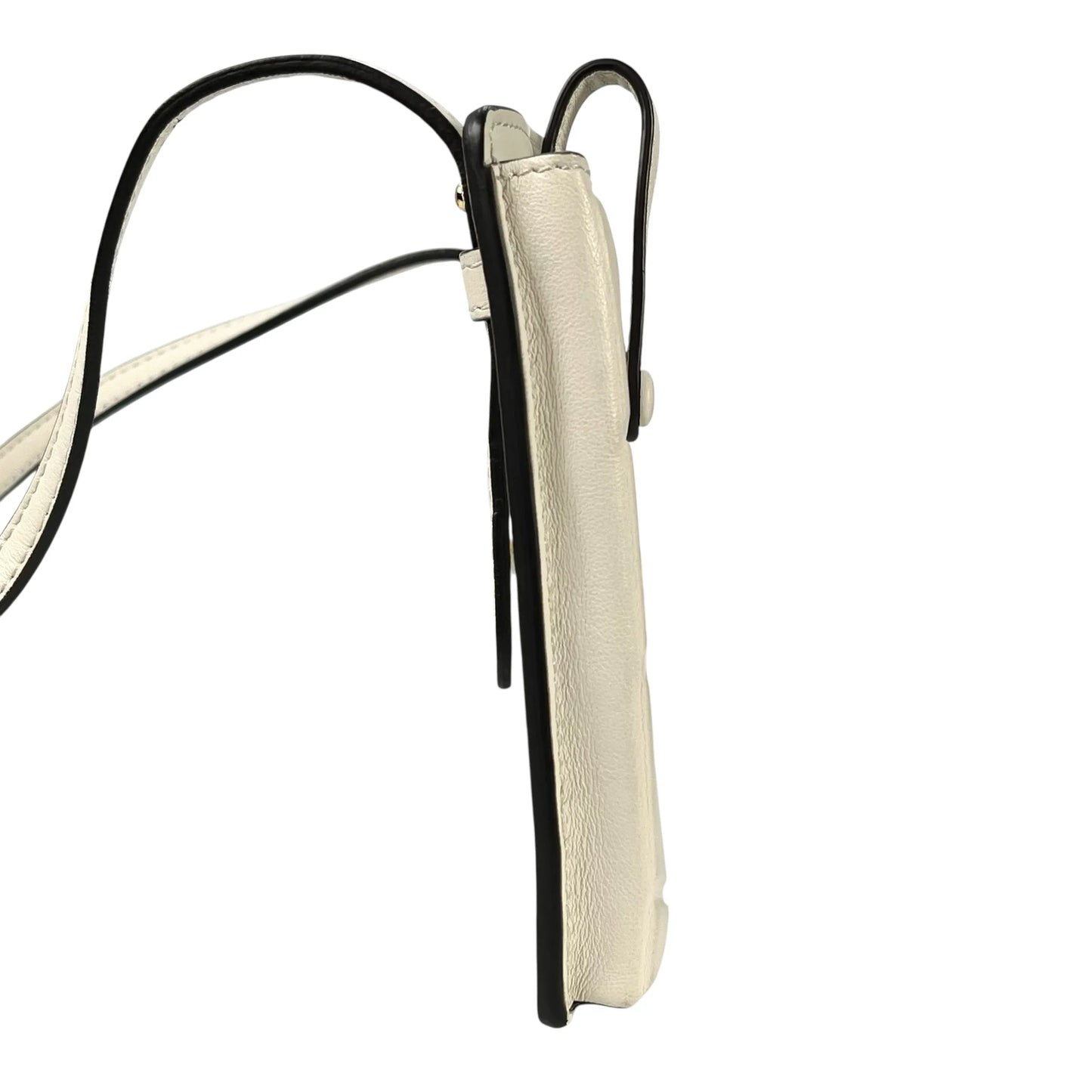 FENDI Leather Phone Case Shoulder Bag - White 