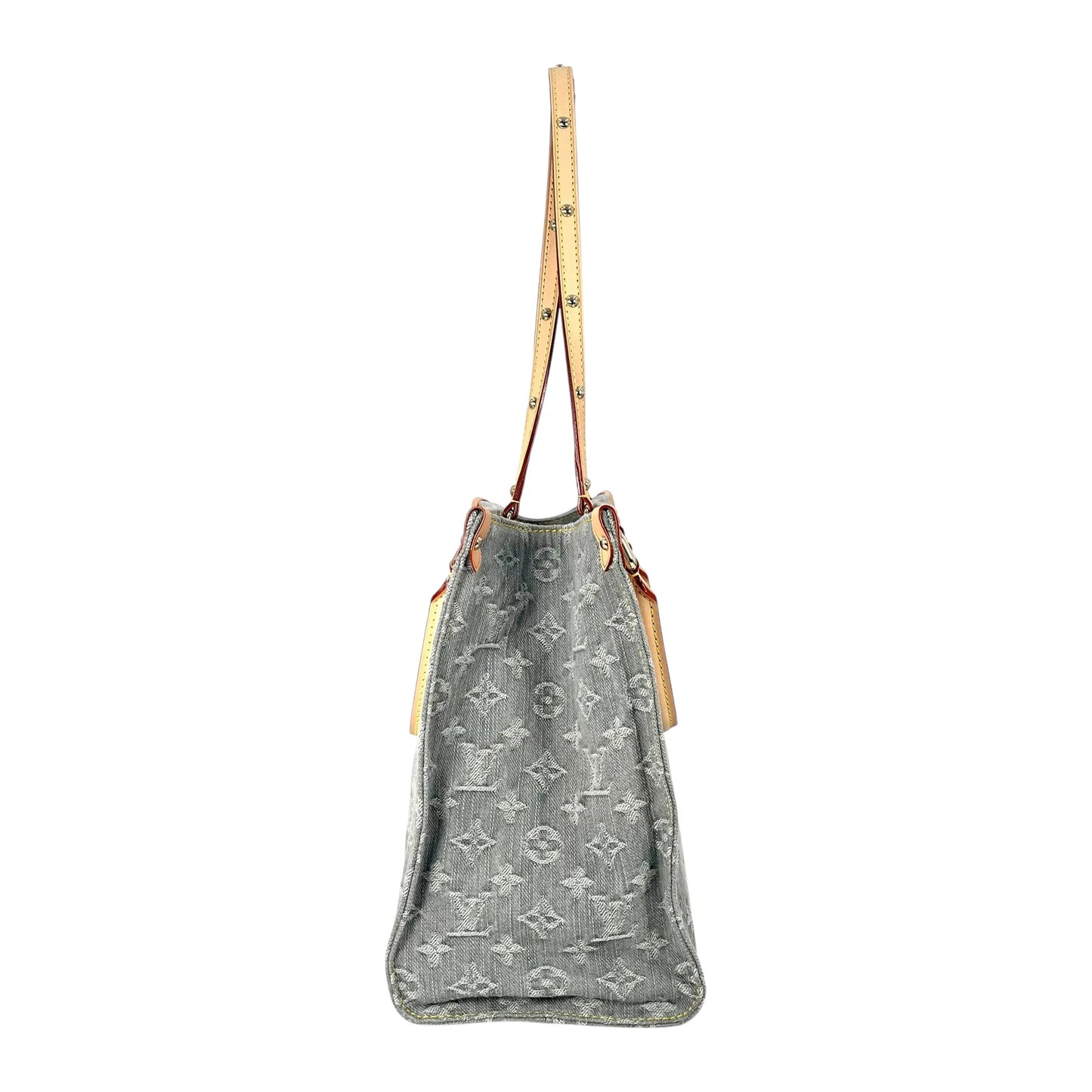 Louis Vuitton モノグラム デニム MM トートバッグ - ブルーグレー - 33685