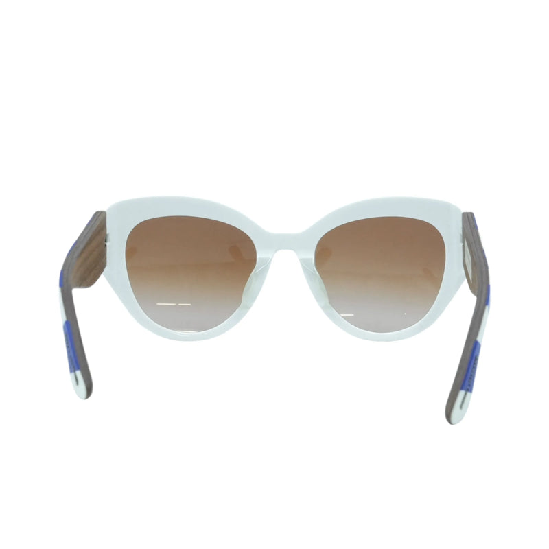 DOLCE &amp; GABBANA White Frame Sunglasses - Multicolor - 35023 