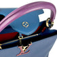 Louis Vuitton Capucines MM Taurillon Leather Handbag - Navy Blue 