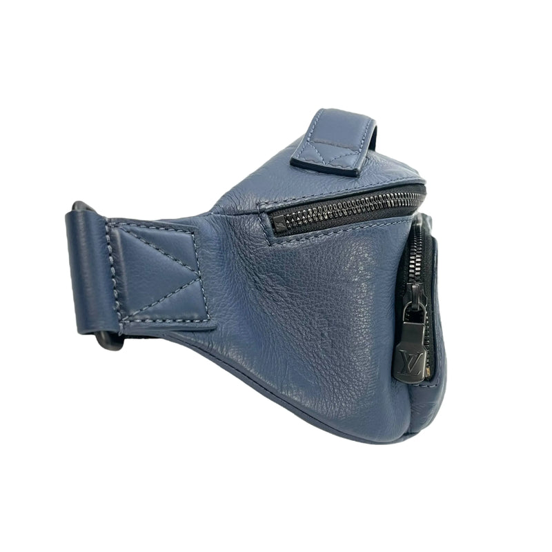 Louis Vuitton モノグラム シャドウ ディスカバリー バムバッグ ボディバッグ - ネイビー