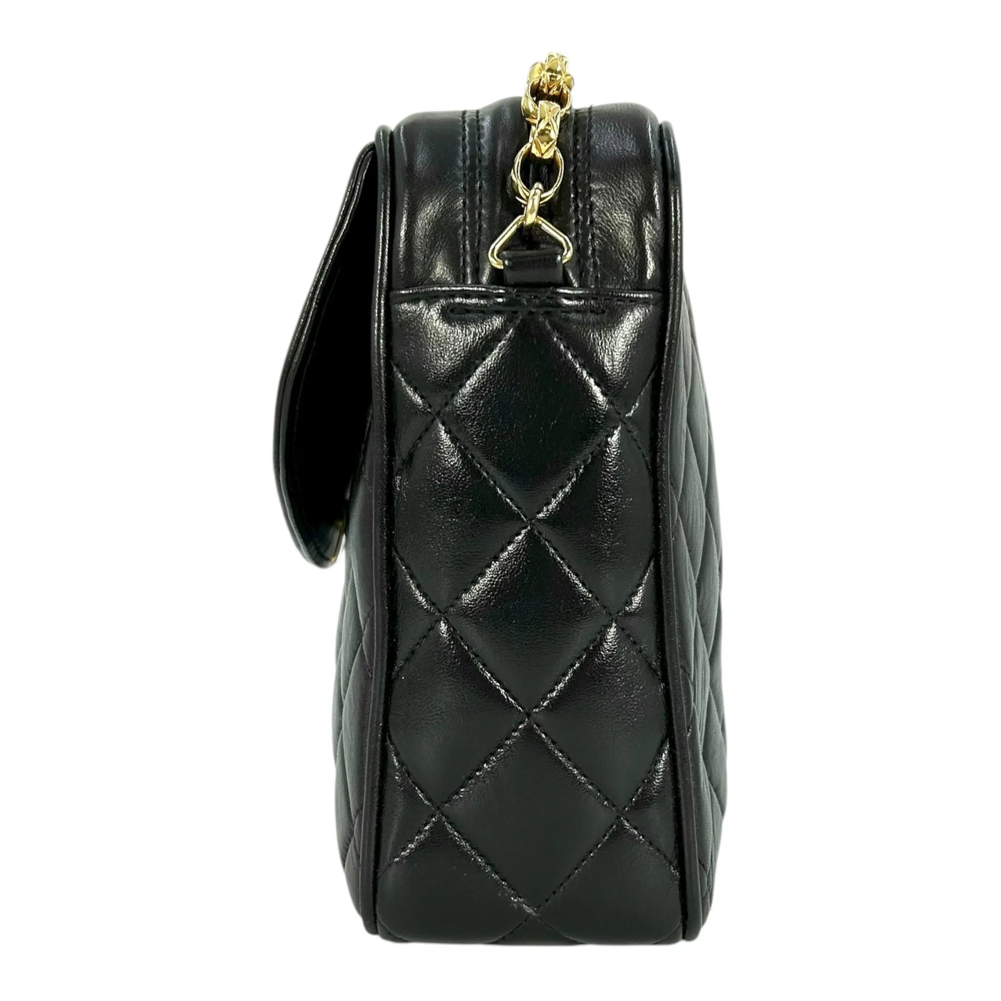 CHANEL Matelasse Tassel Chain Shoulder Bag - Black 
