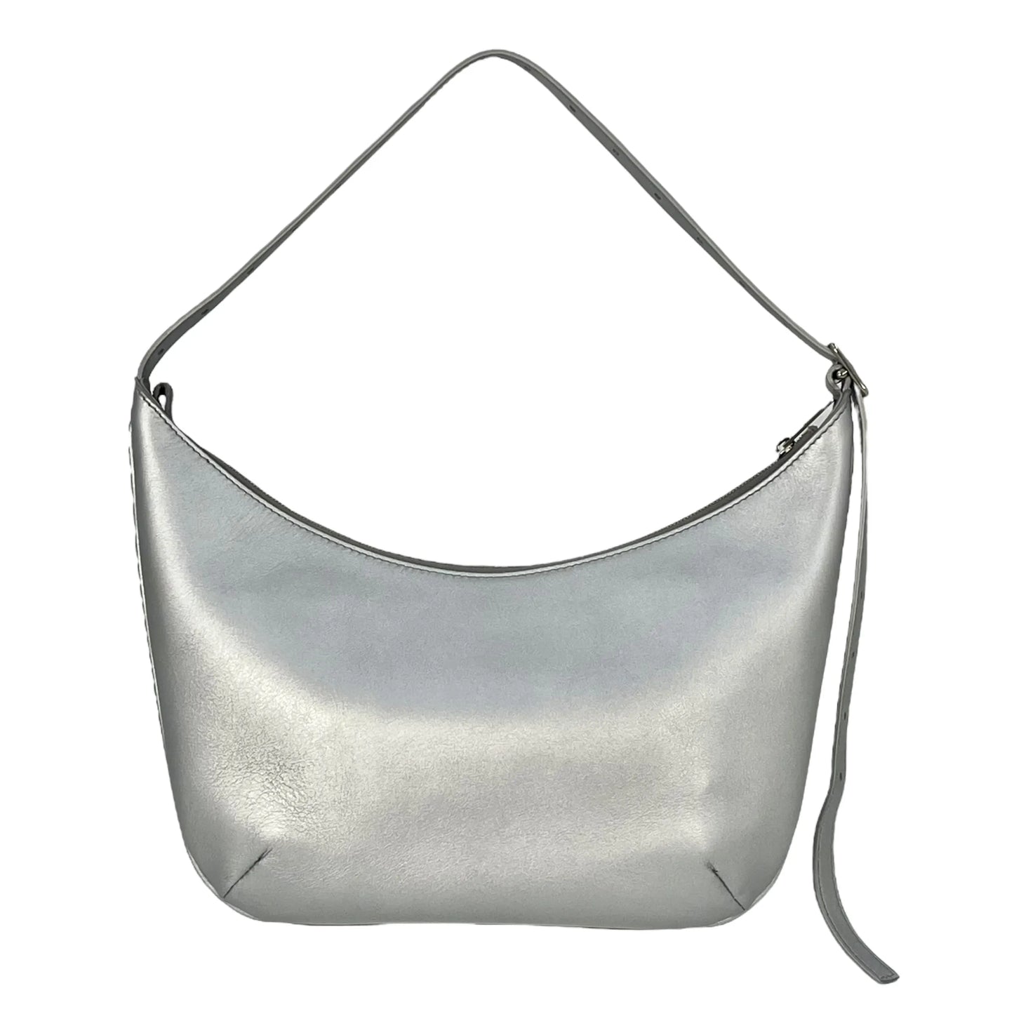 BALENCIAGA Mary Kate Leather Shoulder Bag - Silver 