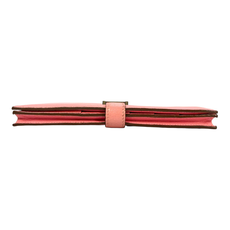 HERMES ベアン スフレ レザー □R刻印(2014年製)  ロングウォレット - ピンク