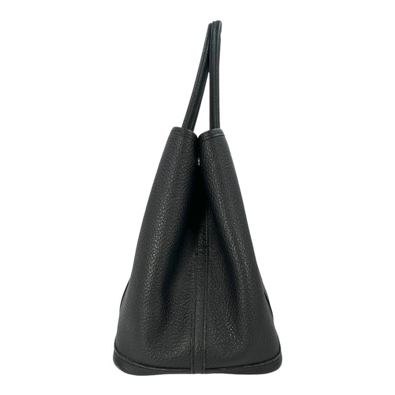 HERMES Garden Party PM Negonda X Stamped Tote Bag - Black 