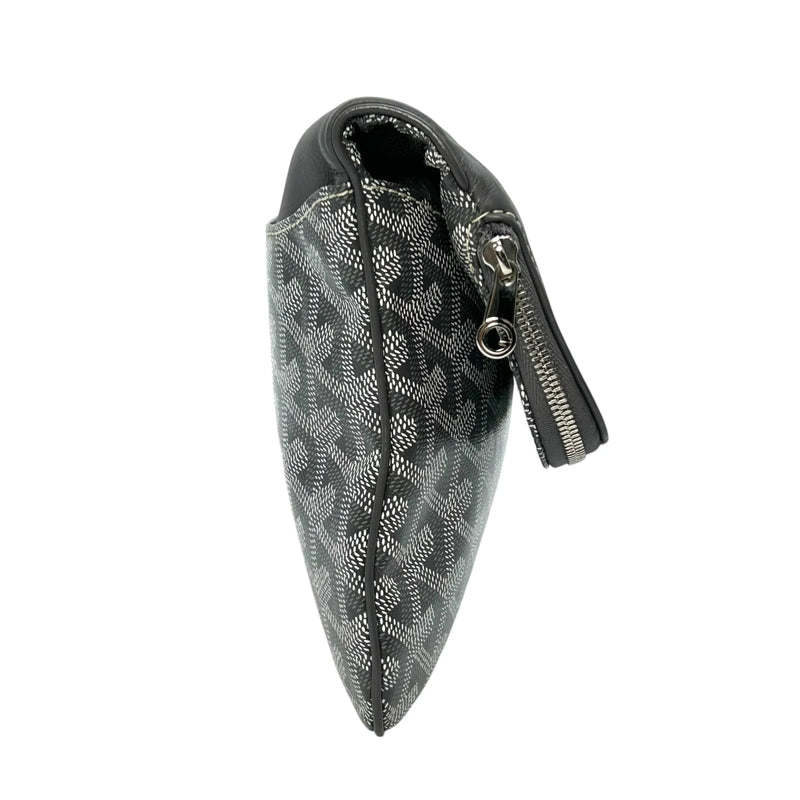 Goyard Saint Marie MM Leather Clutch Bag - Grey 