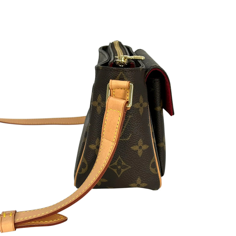 LOUIS VUITTON Viva Cite PM Monogram Canvas Shoulder Bag - Dark Brown 